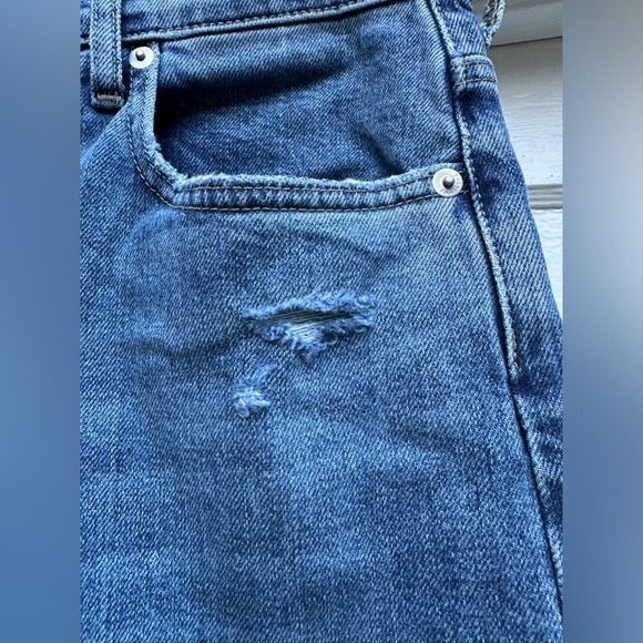 Everlane The Way High Jean Distressed straight leg organic cotton jeans - Picture 4 of 10